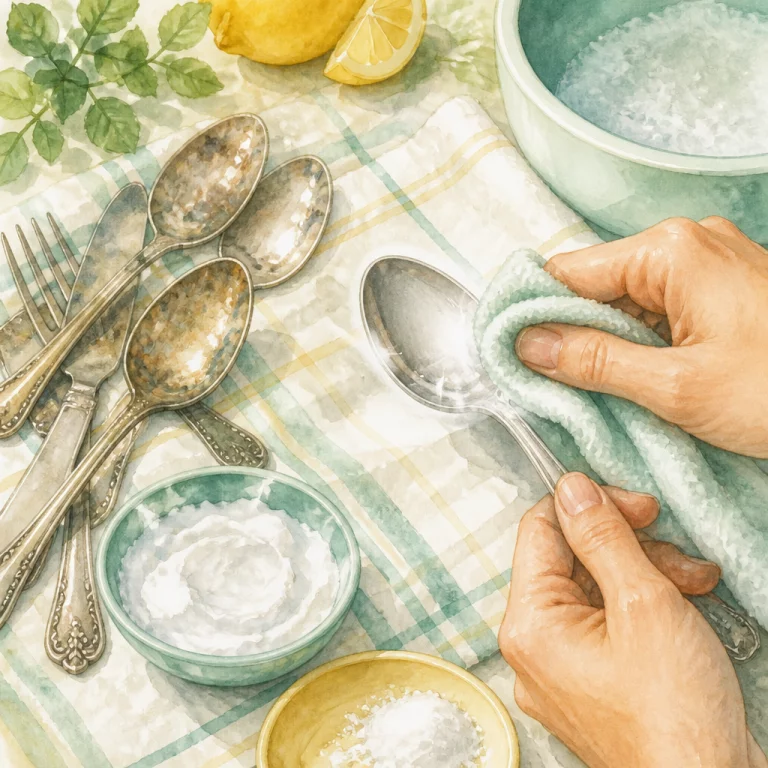Как почистить мельхиоровые ложки и столовые приборы